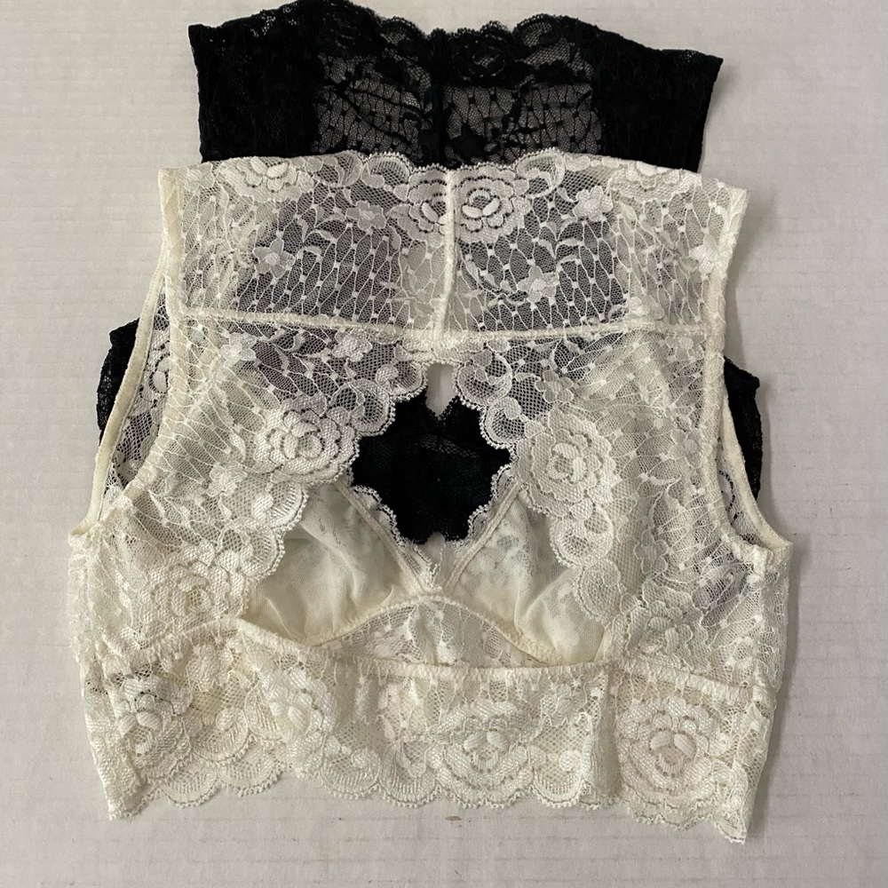Free People Intimately 2 Lace Bralette’s Size S - Picture 13 of 16